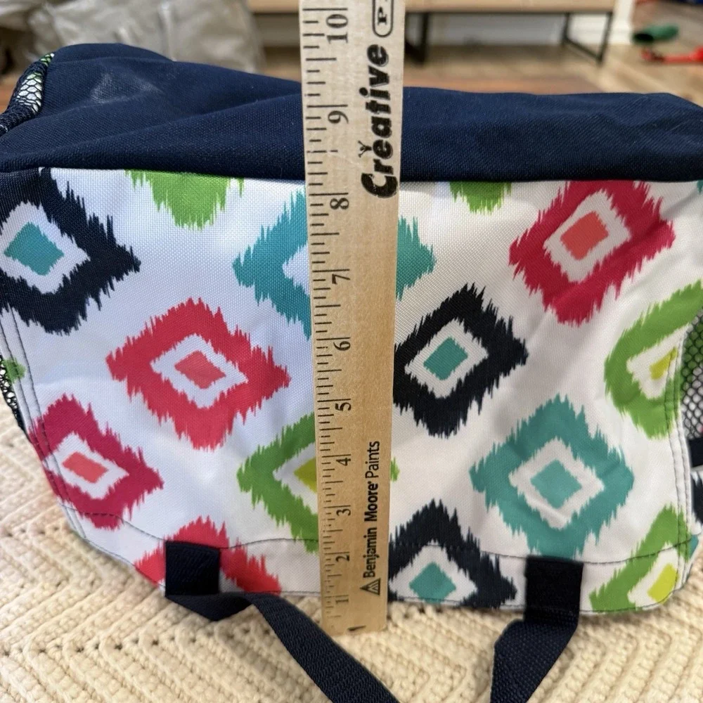Thirty One‎ All in One Organizer Candy Corners Multi Color Bright Small Tote Bag